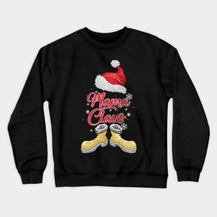 Santa Mama Claus Merry Christmas Matching Family Group Crewneck Sweatshirt